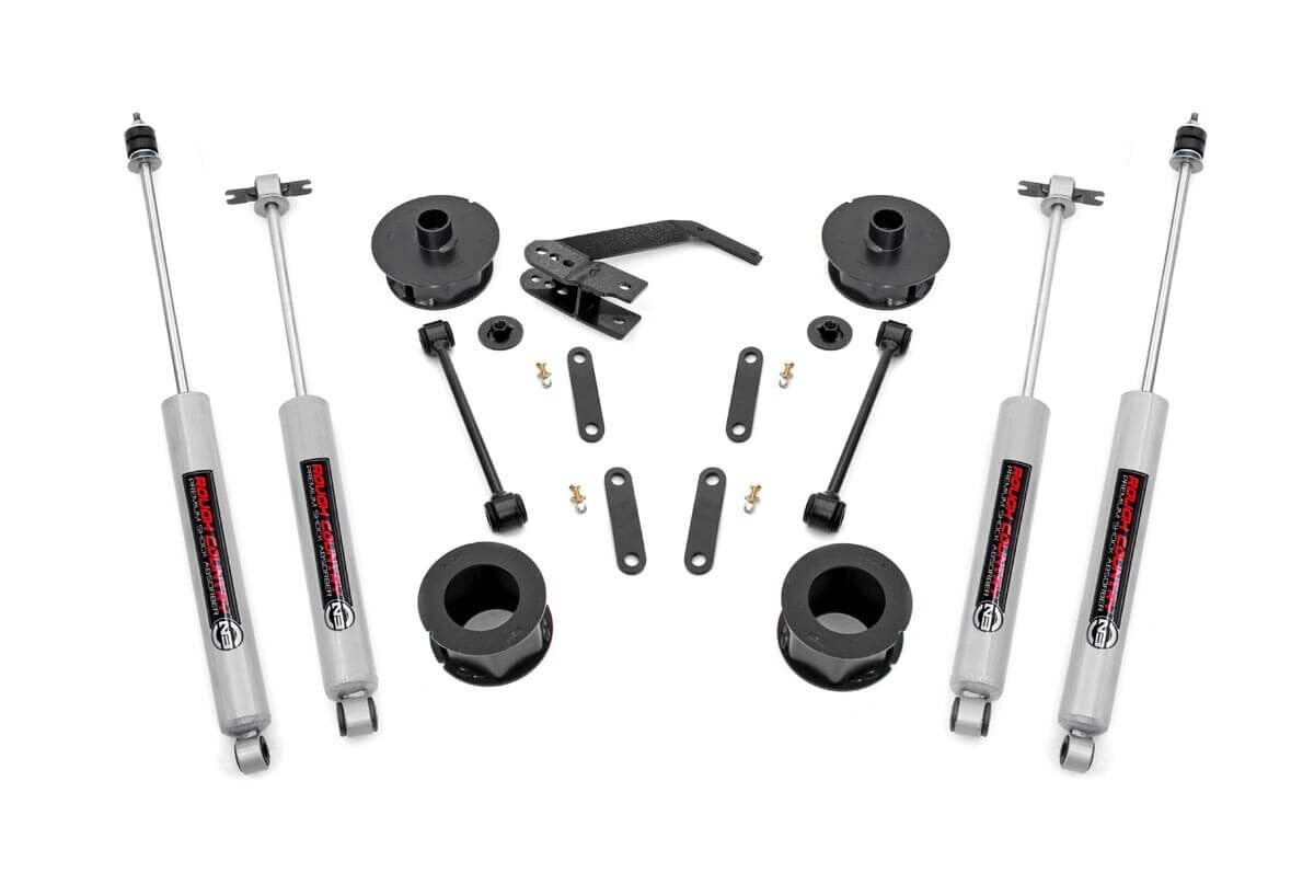 Rough Country Series II 2.5in Suspension Lift Kit w/Premium N3 Shocks JK