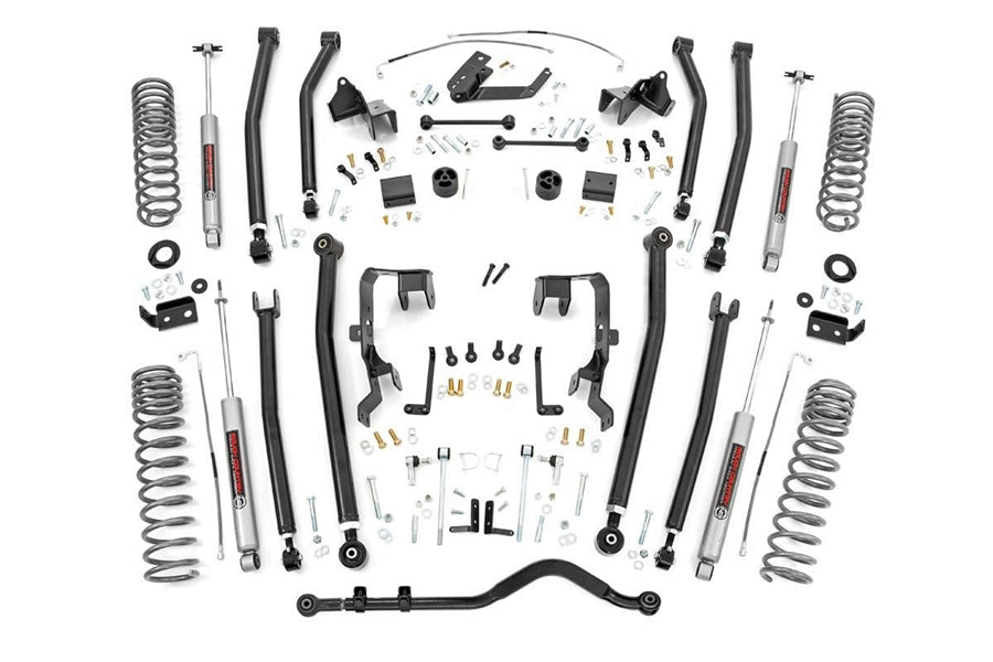 Rough Country 4in Long Arm Suspension Lift Kit w/ N3 Shocks JK 2007-11 4Dr 3.8L
