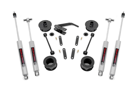 Rough Country Series II 2.5in Suspension Lift Kit w/Premium N3 Shocks JK