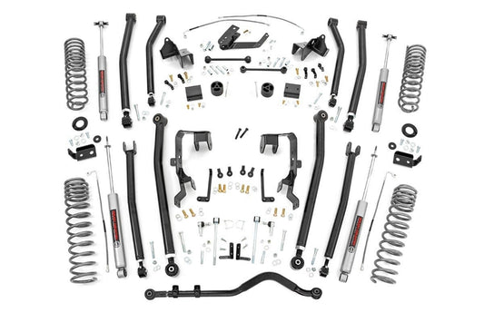 Rough Country 4in Long Arm Suspension Lift Kit w/ N3 Shocks JK 2007-11 4Dr 3.8L
