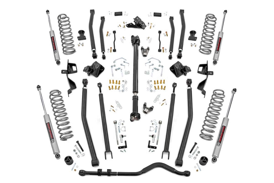 Rough Country 6in Long Arm Suspension Lift Kit w/ N3 Shocks JL 4Dr Non-Rubicon